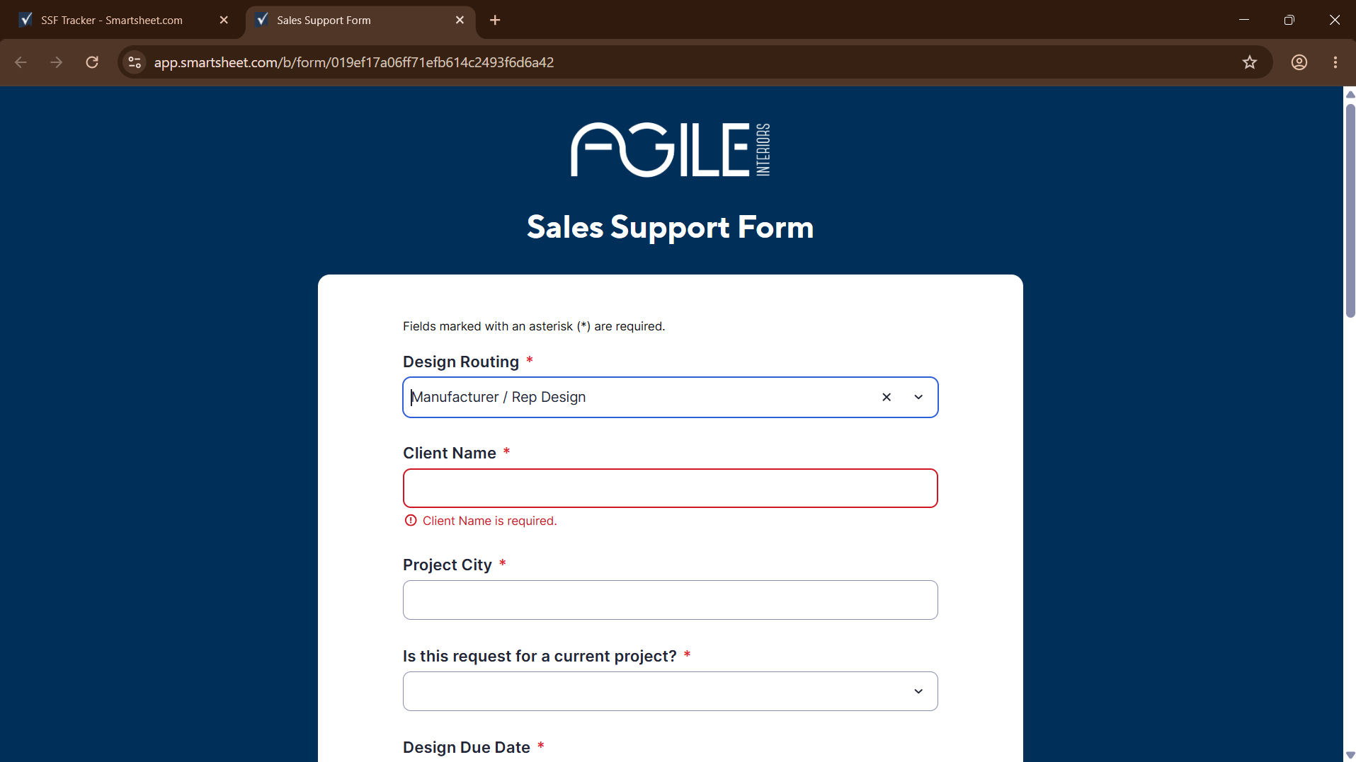 Smartsheet automation screenshot 1